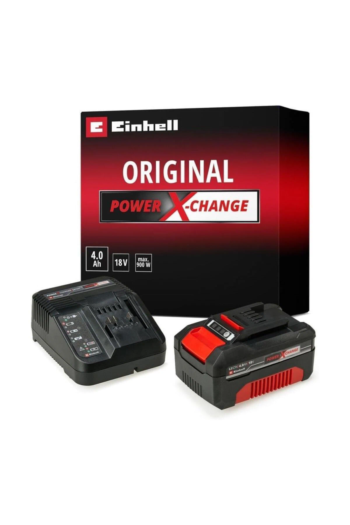 Orijinal Einhell Akü ve Şarj Cihazı Başlangıç Kiti Power X-Change (Li-Ion, 4.0 Ah akü) - 4512042