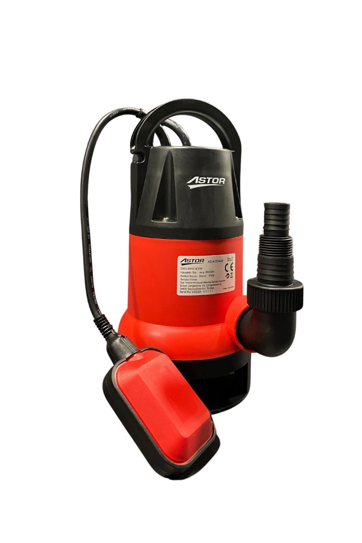 Dalgıç Su Pompası (Kirli Su) 400 W 8000 LT/Saat